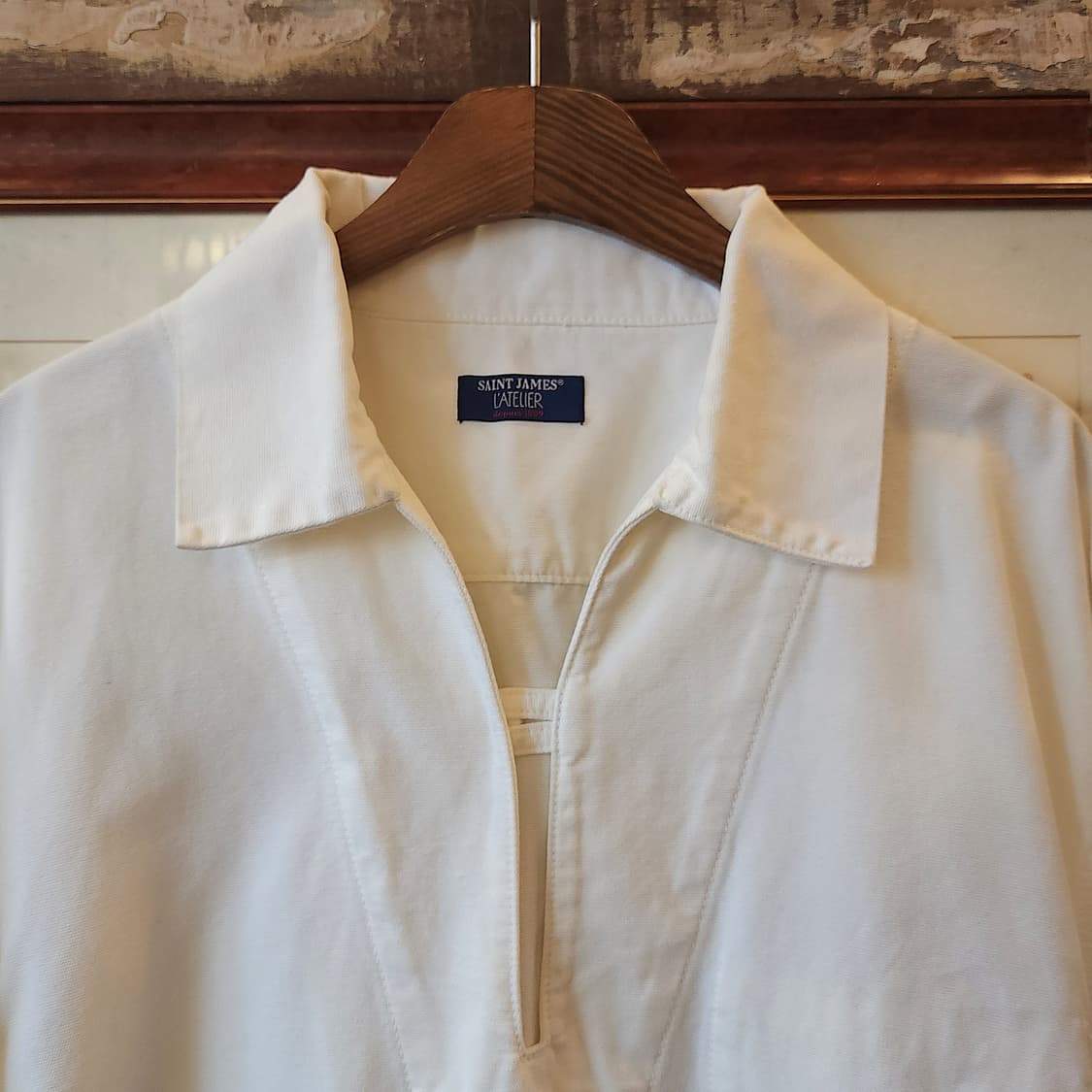 세인트 제임스 풀오버 미 해군 아노락 캔버스 화이트 L 상품이미지3