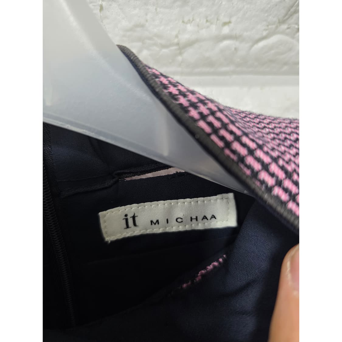 잇미샤 퍼플 체크 프릴 원피스  M 상품이미지2