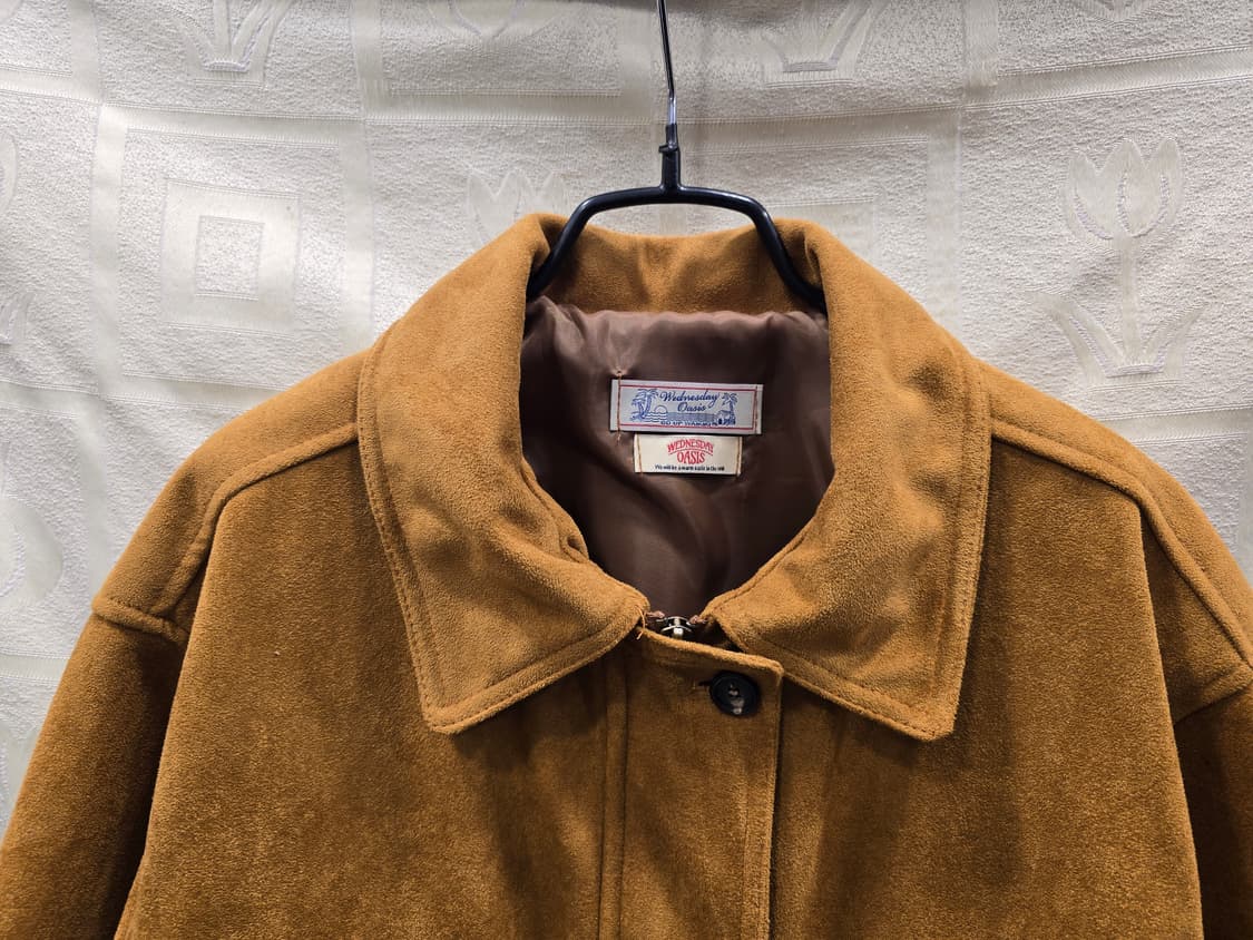 웬즈데이오아시스 스웨이드 프렌치 블루종 자켓 프리사이즈 상품이미지4