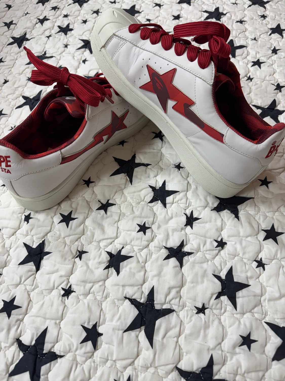 베이프 스컬 스타 화이트/레드 상품이미지4
