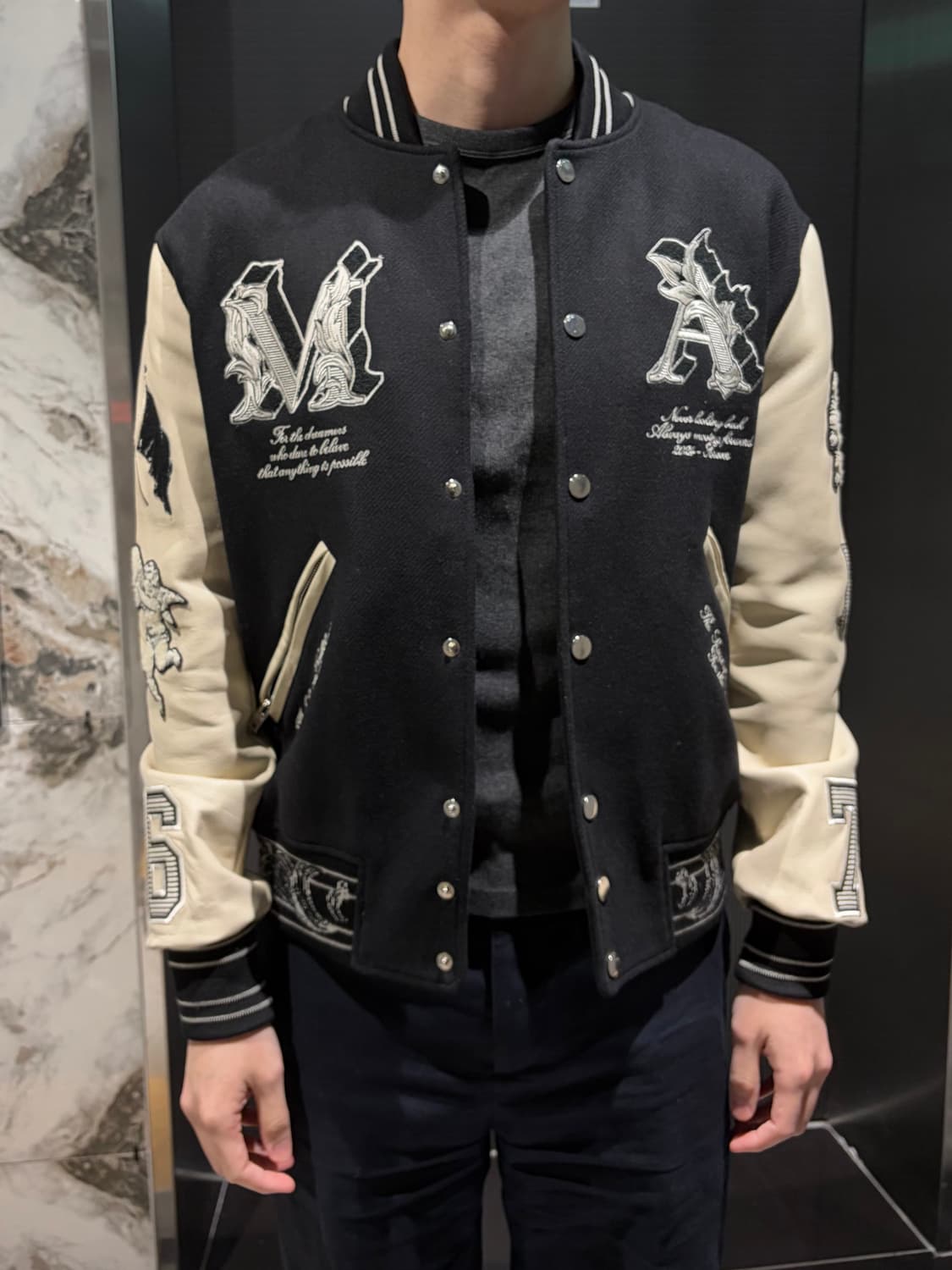 AMIRI Men's MA Angel Varsity Jacket 상품이미지2