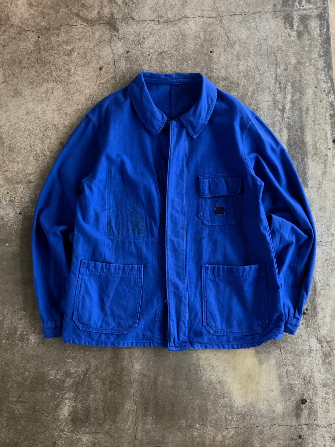 50-60s L’ATHLETE 코튼 트윌 프렌치 워크 자켓 상품이미지1