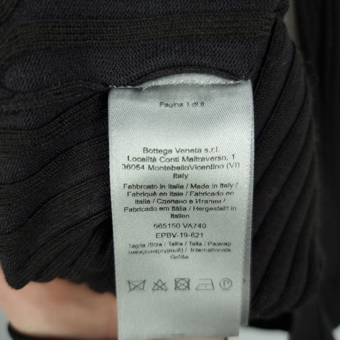 [보테가베네타] 슬림핏 골지 카라 니트 원피스 P01490 상품이미지10