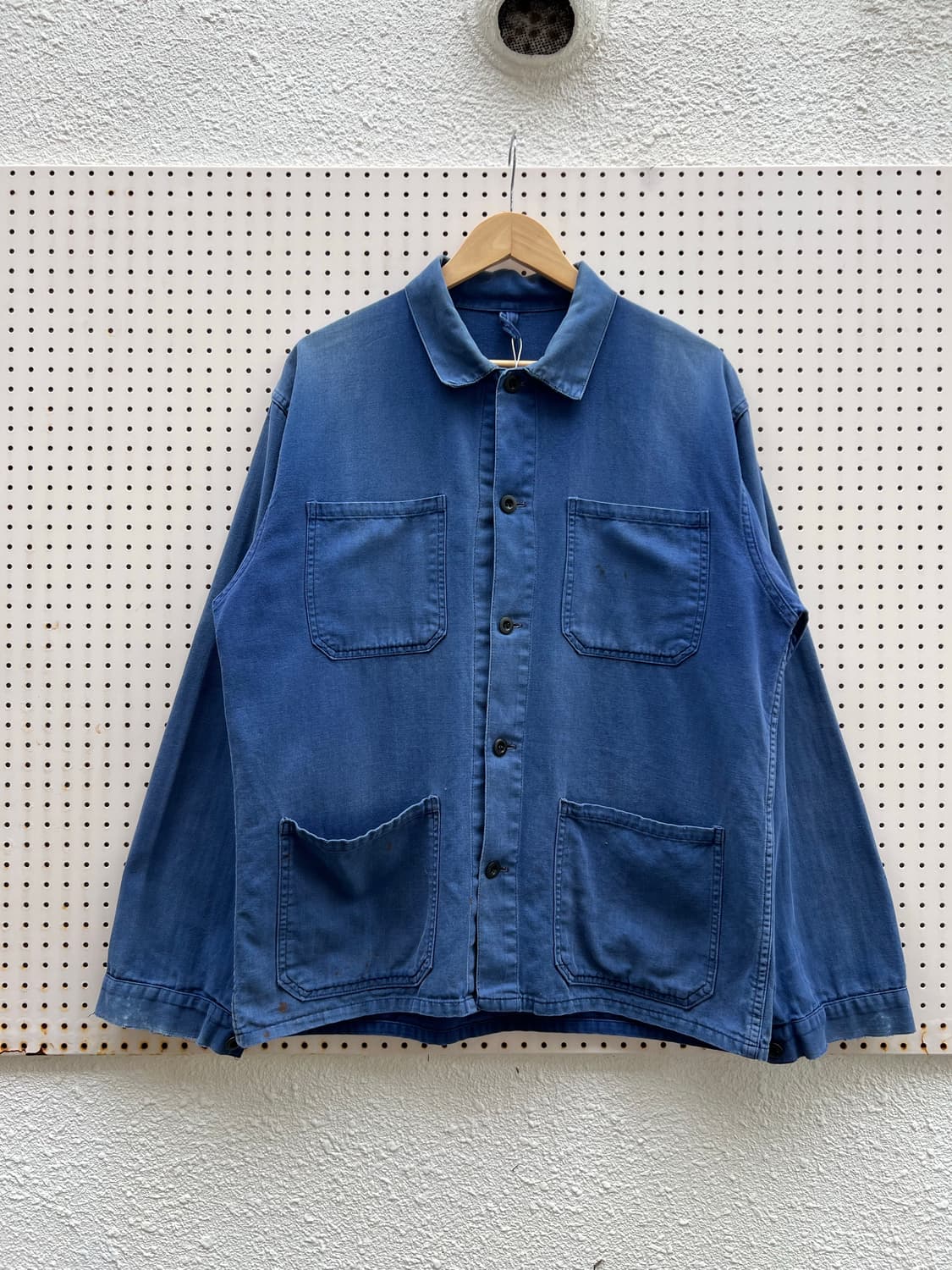 OLD VINTAGE HARD FADED HBT 프렌치헤링본워크자켓 상품이미지1