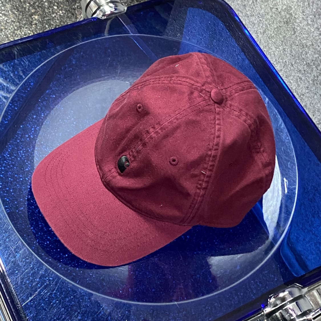 칼하트 센터로고 버건디 볼캡 B3311 상품이미지3