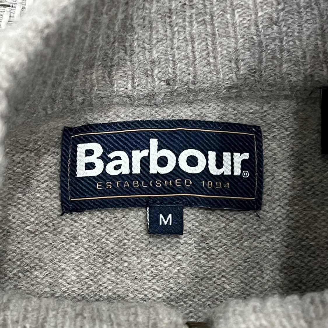 바버 엘보패치 반집업 니트 s08594 상품이미지7