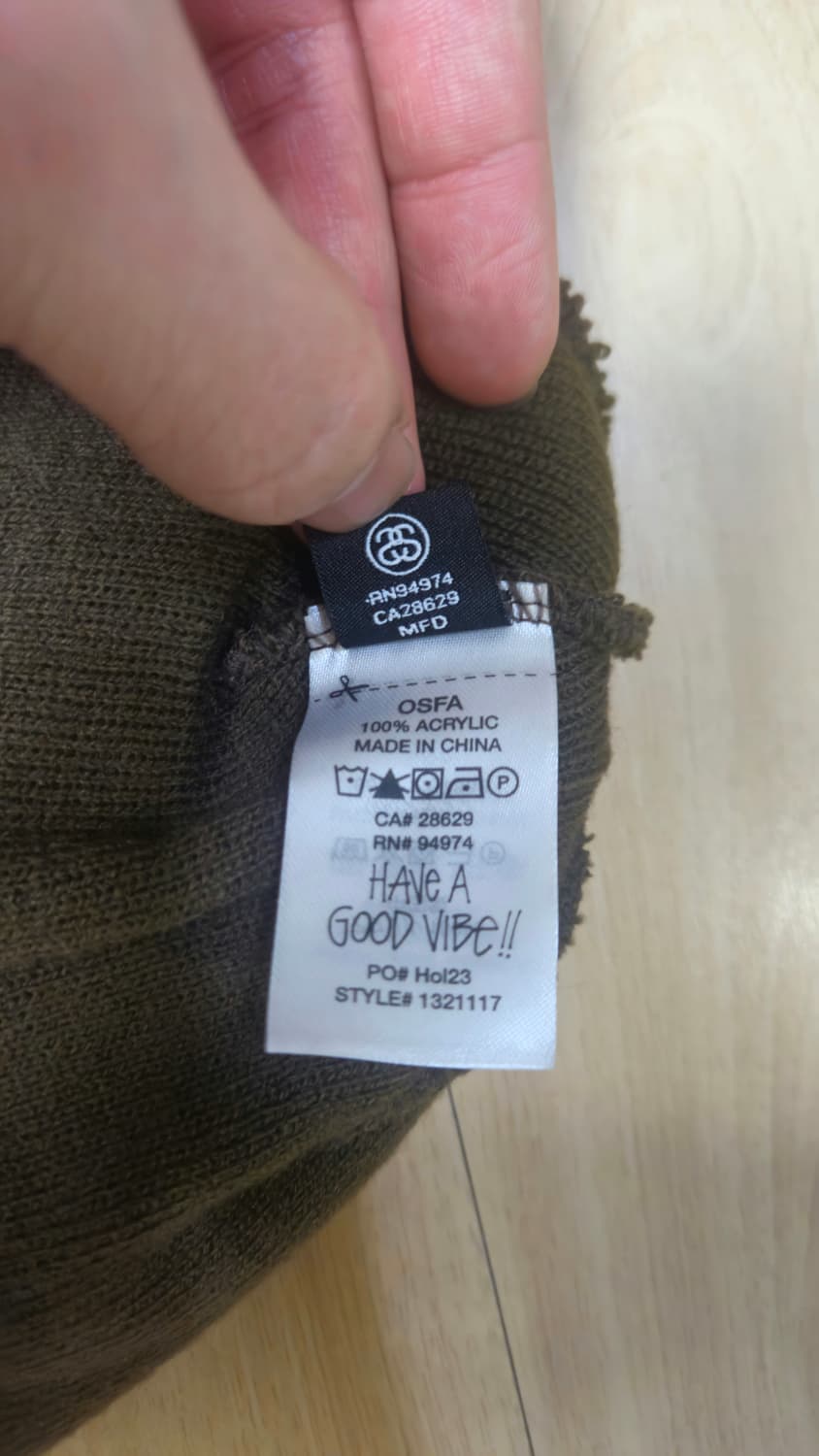 스투시 SS 링크 스컬캡 비니 브라운 상품이미지4