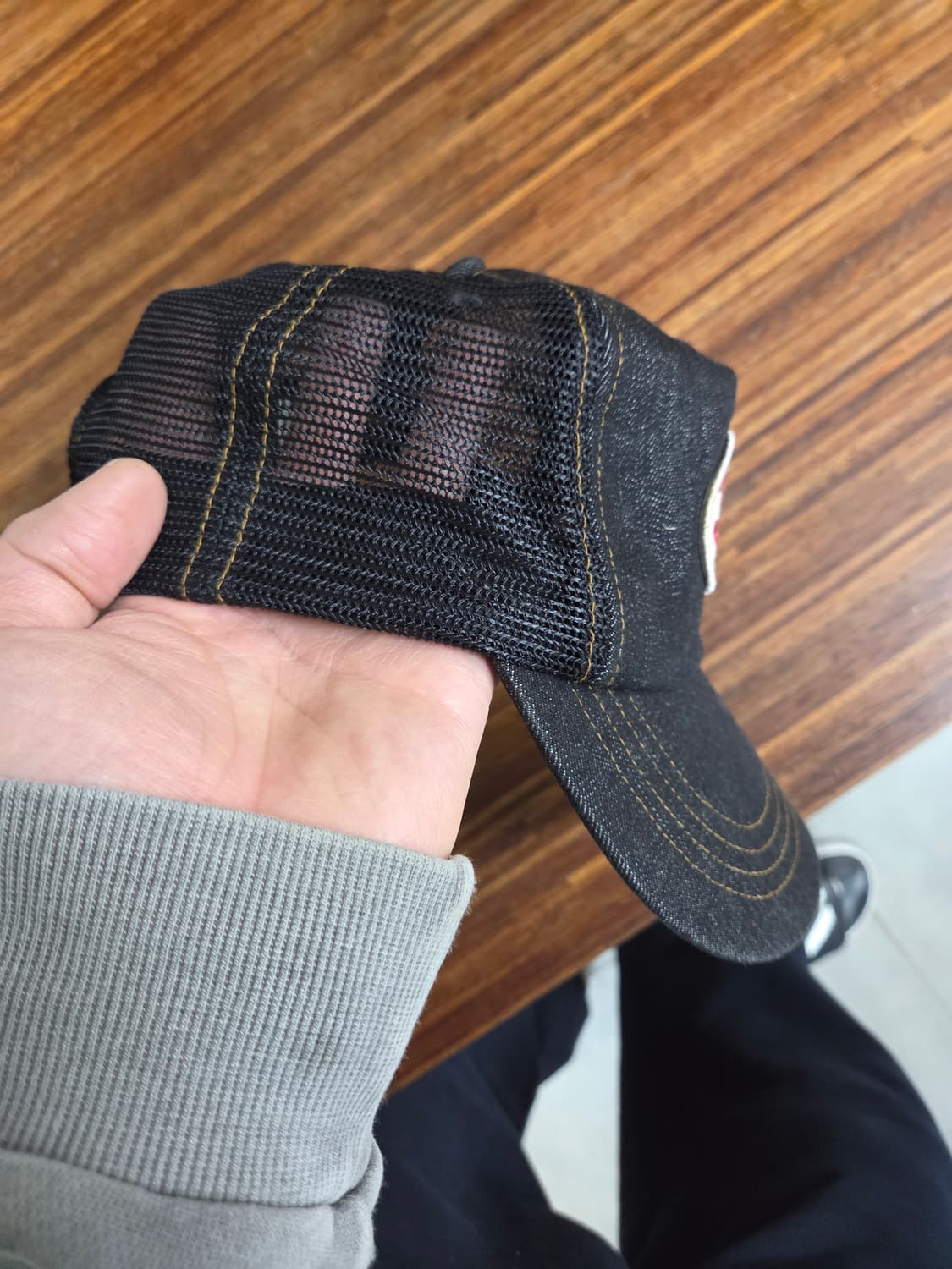 본더치 빈티지 데님 트러커 메쉬 모자 프리  상품이미지2