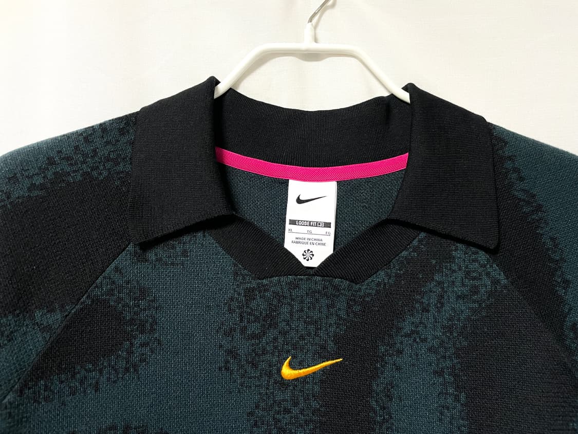 나이키 컬쳐 스우시 패턴 카라 니트 XL _ 딥그린 상품이미지4