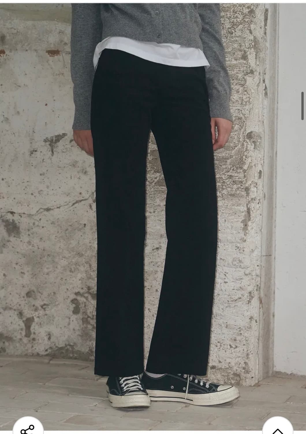 (S) 레더리 포켓 스티치 스트레이트 코듀로이 팬츠 판매 상품이미지5