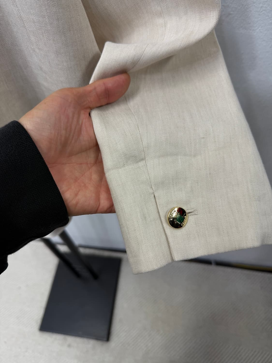 정품) 시스템 한섬 23ss  오버사이즈 린넨 블레이저 자켓 88 상품이미지6