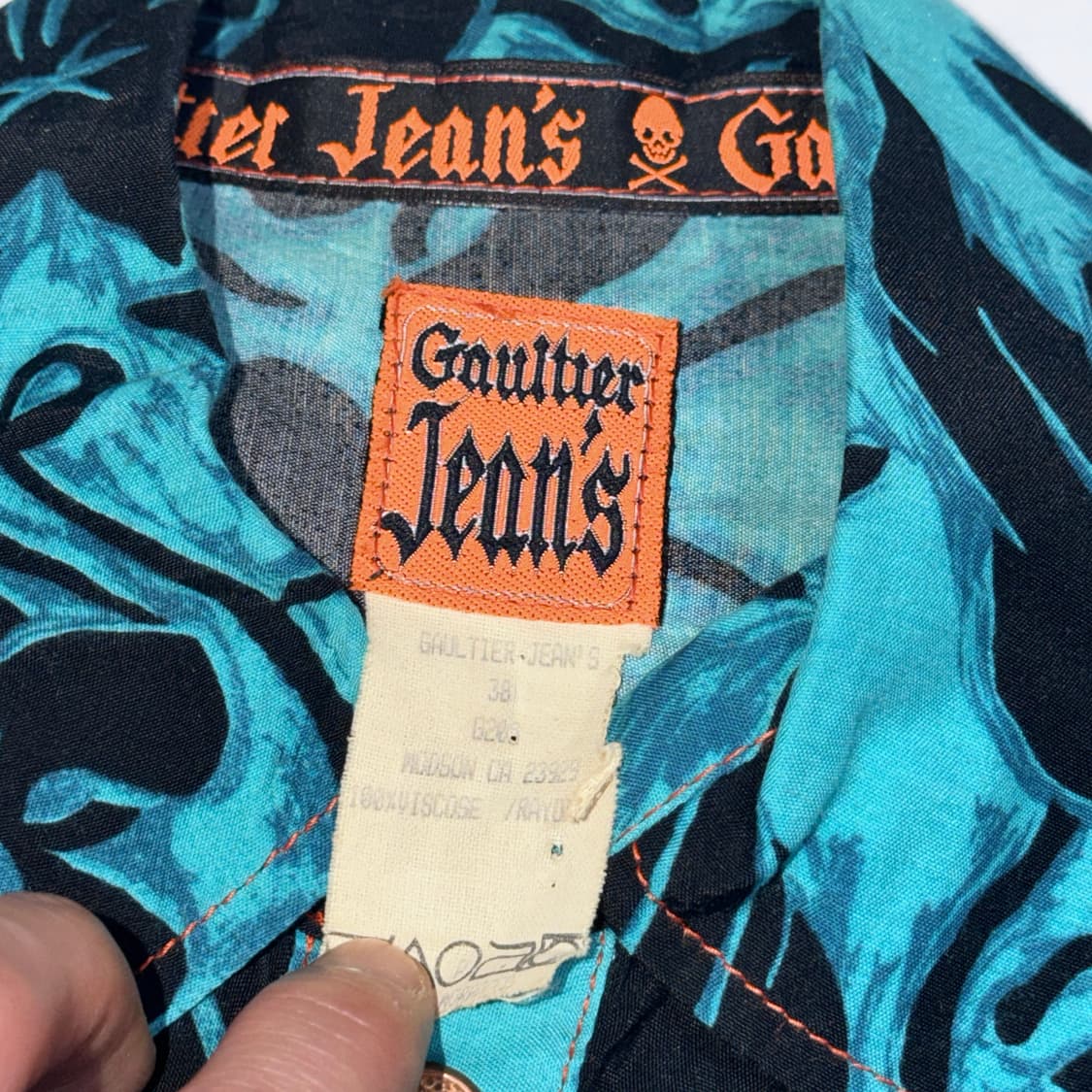 90's 장폴고티에 하와이안 셔츠 상품이미지6