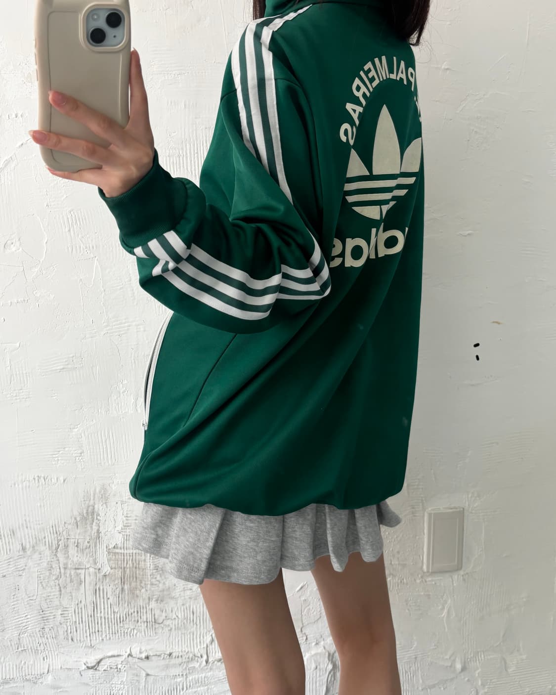 Adidas 아디다스 그린 컬러 팔메이라스 트랙탑 져지 상품이미지2