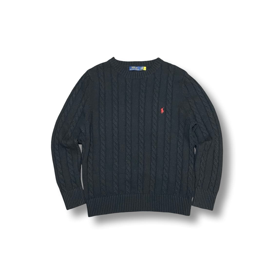 [XL] 폴로 랄프로렌 블랙 꽈배기 니트 상품이미지1