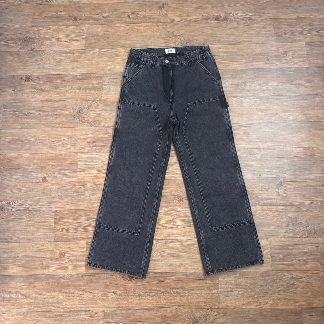 앤더슨벨 S 더블니 카펜터 데님 인사이드아웃 지퍼 청바지 상품이미지1