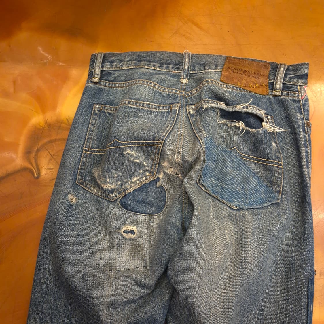 데님 앤 서플라이 랄프로렌 슬림핏 데님 팬츠 상품이미지4