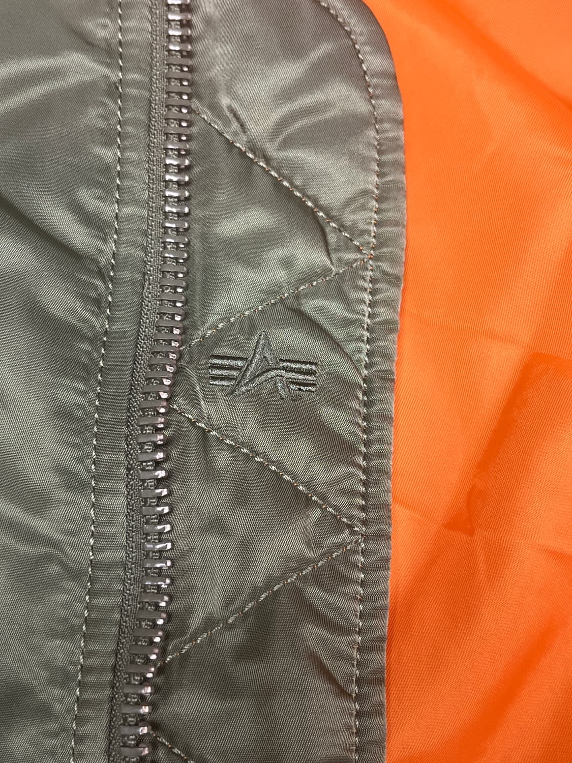 [3XL] 알파인더스트리 MA-1 항공자켓 세이지그린 상품이미지4