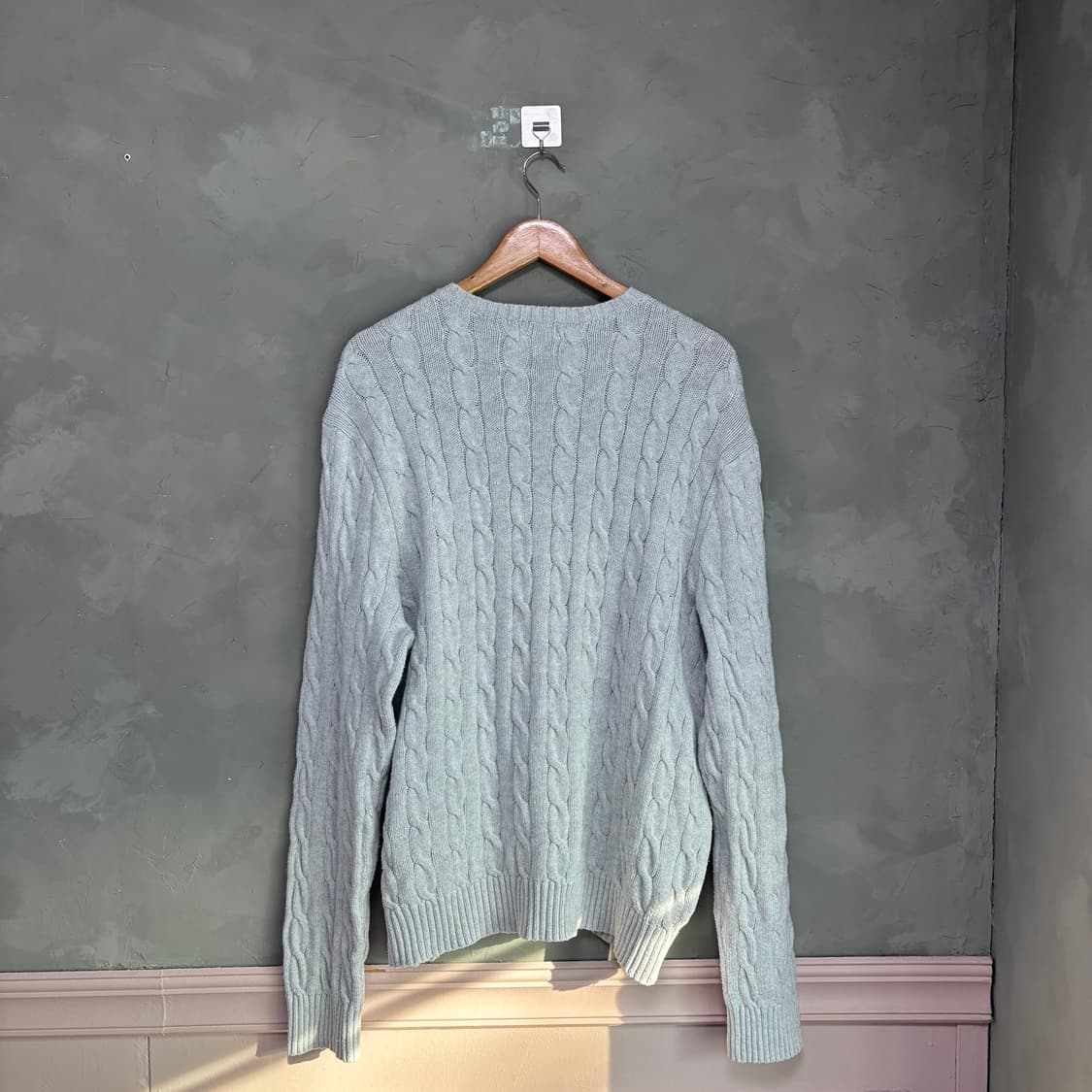 폴로 랄프로렌 꽈배기 니트 라이트 그레이 상품이미지4