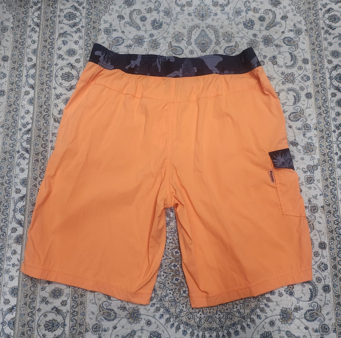 디스커버리 나일론 카모패턴 오렌지 반바지 32사이즈 상품이미지2