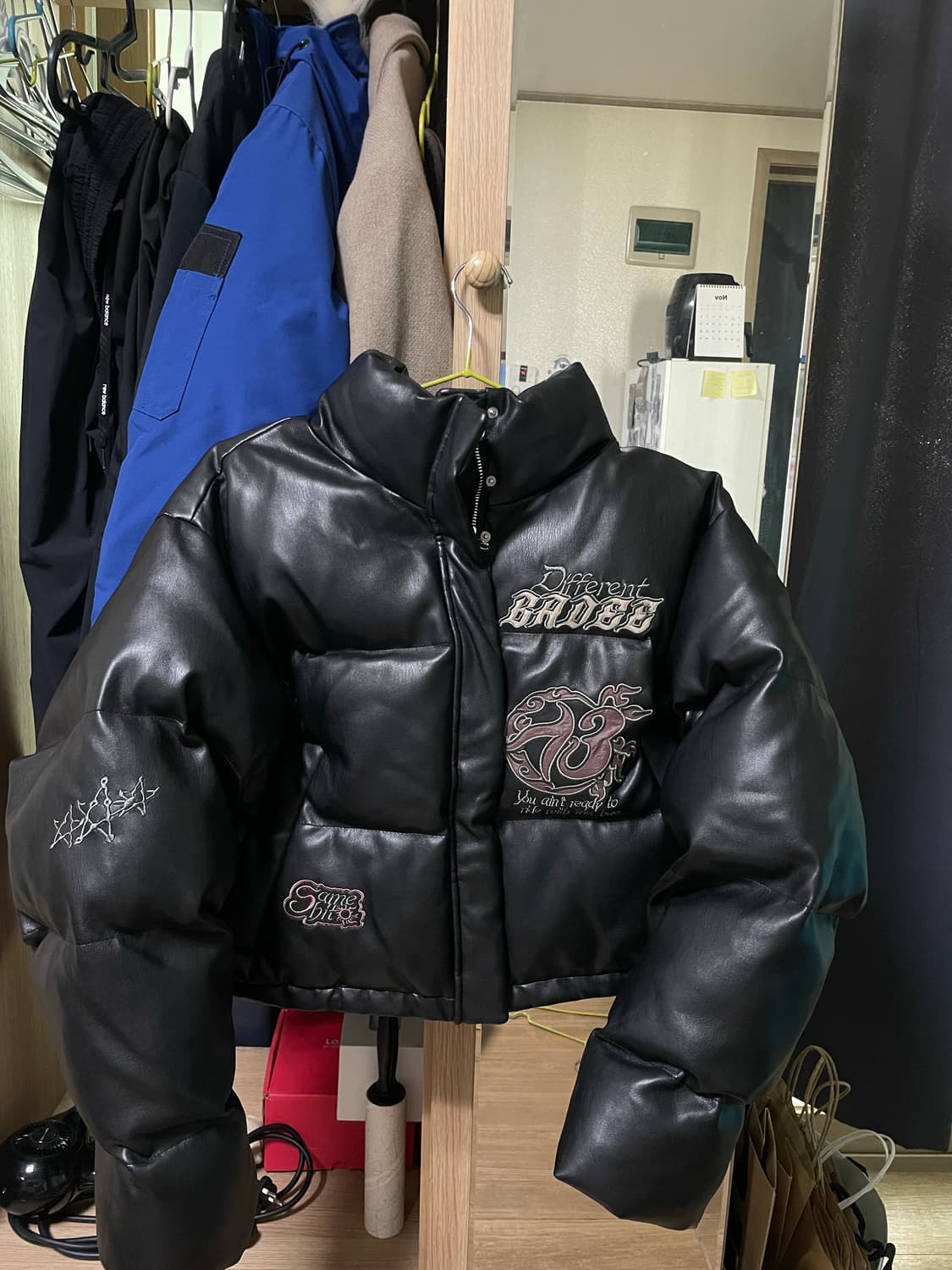 배디 레더 패딩 상품이미지2