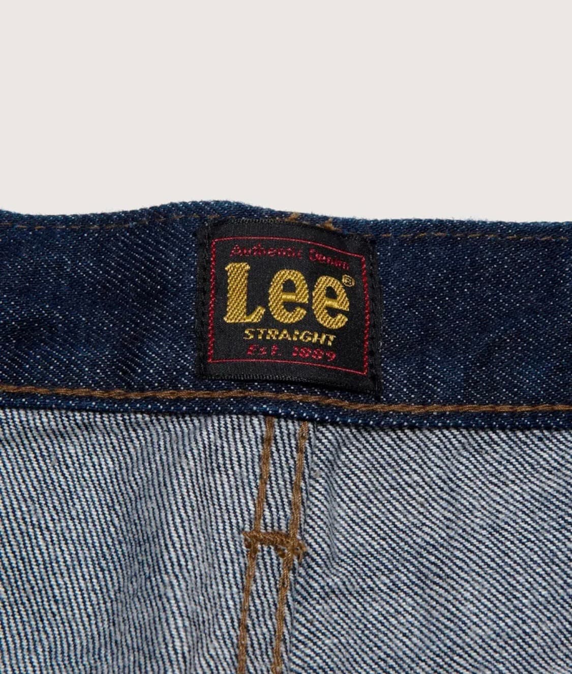  Lee 맨 스트레이트핏 셀비지 데님 팬츠 인디고 로우 상품이미지3