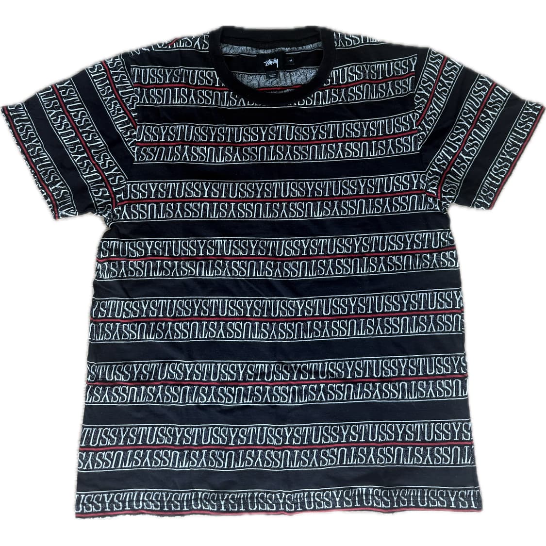 스투시 레터링 스트라이프 반팔  상품이미지1