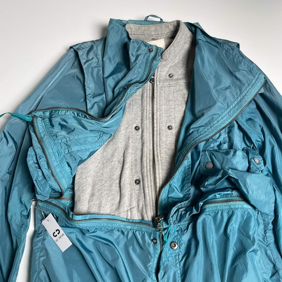 Diesel 탈부착가능한 나일론&져지 코트 상품이미지3