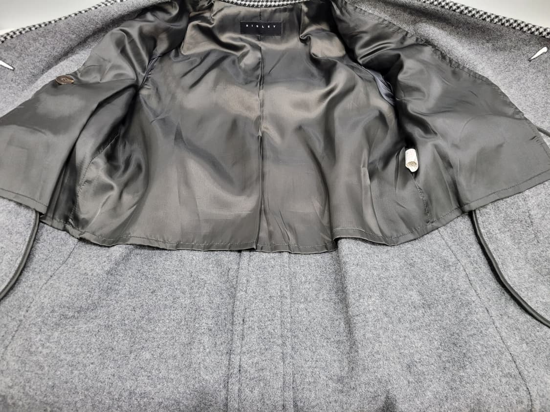 SISLEY 시슬리 벨티드 모노 체크 울 코트 / 여 42 (90)
 상품이미지7