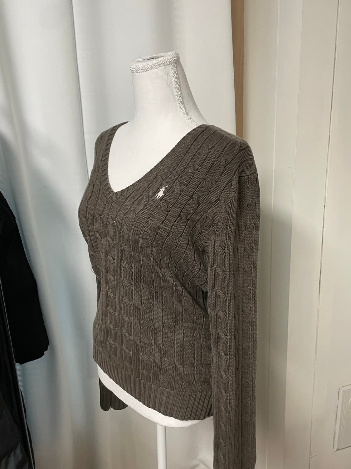 폴로 랄프로렌 초코 모카브라운 브이넥니트 상품이미지3