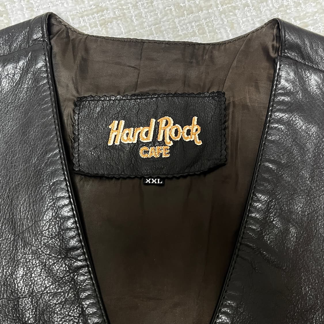 Hard Rock Cafe 가죽 조끼 하드락카페 상품이미지4
