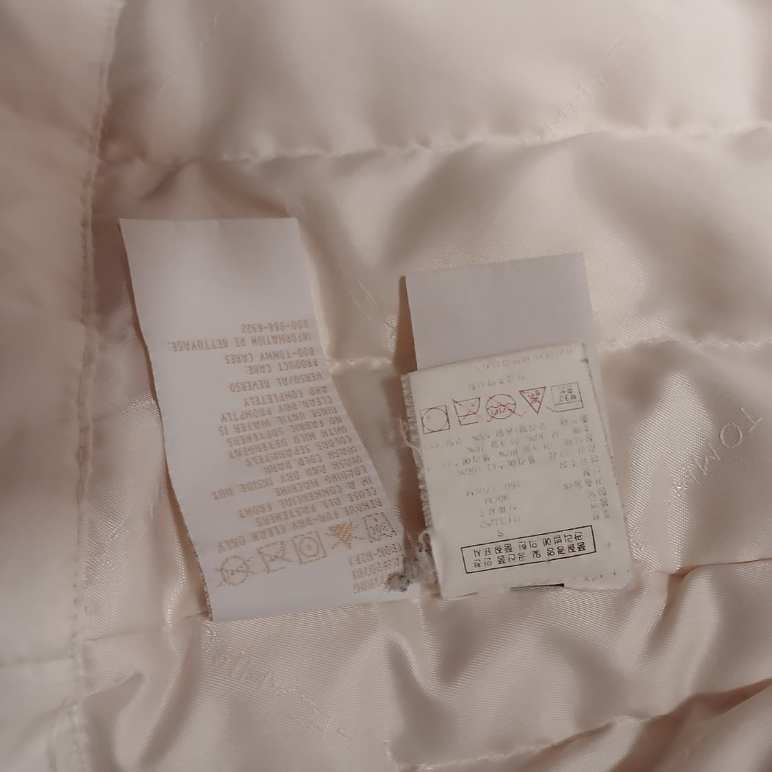 Tommy Hilfiger 아이보리 후드 패딩 M 상품이미지3