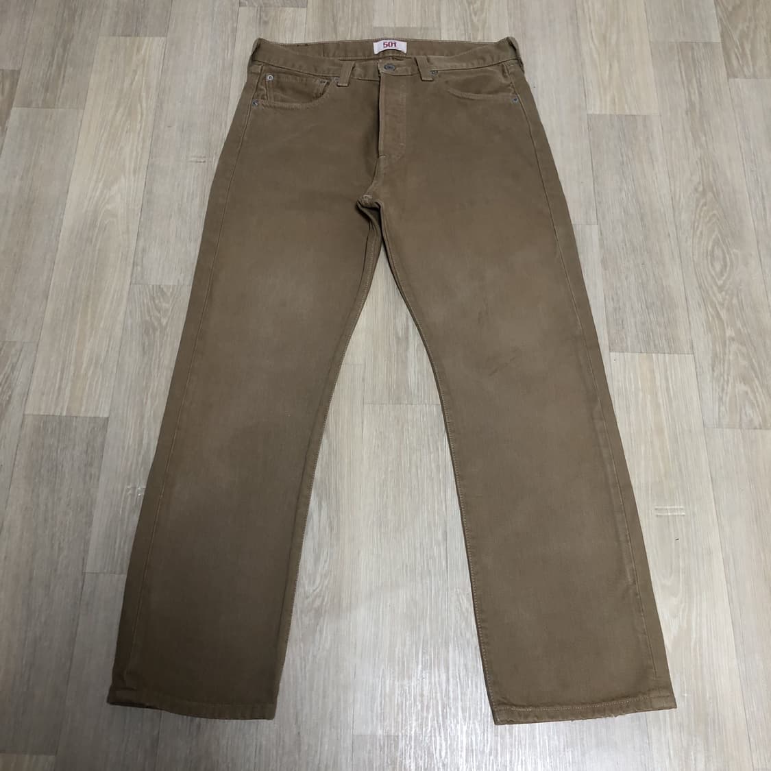 (31) 리바이스 Levi's 501 스트레이트핏 베이지 데님 상품이미지1