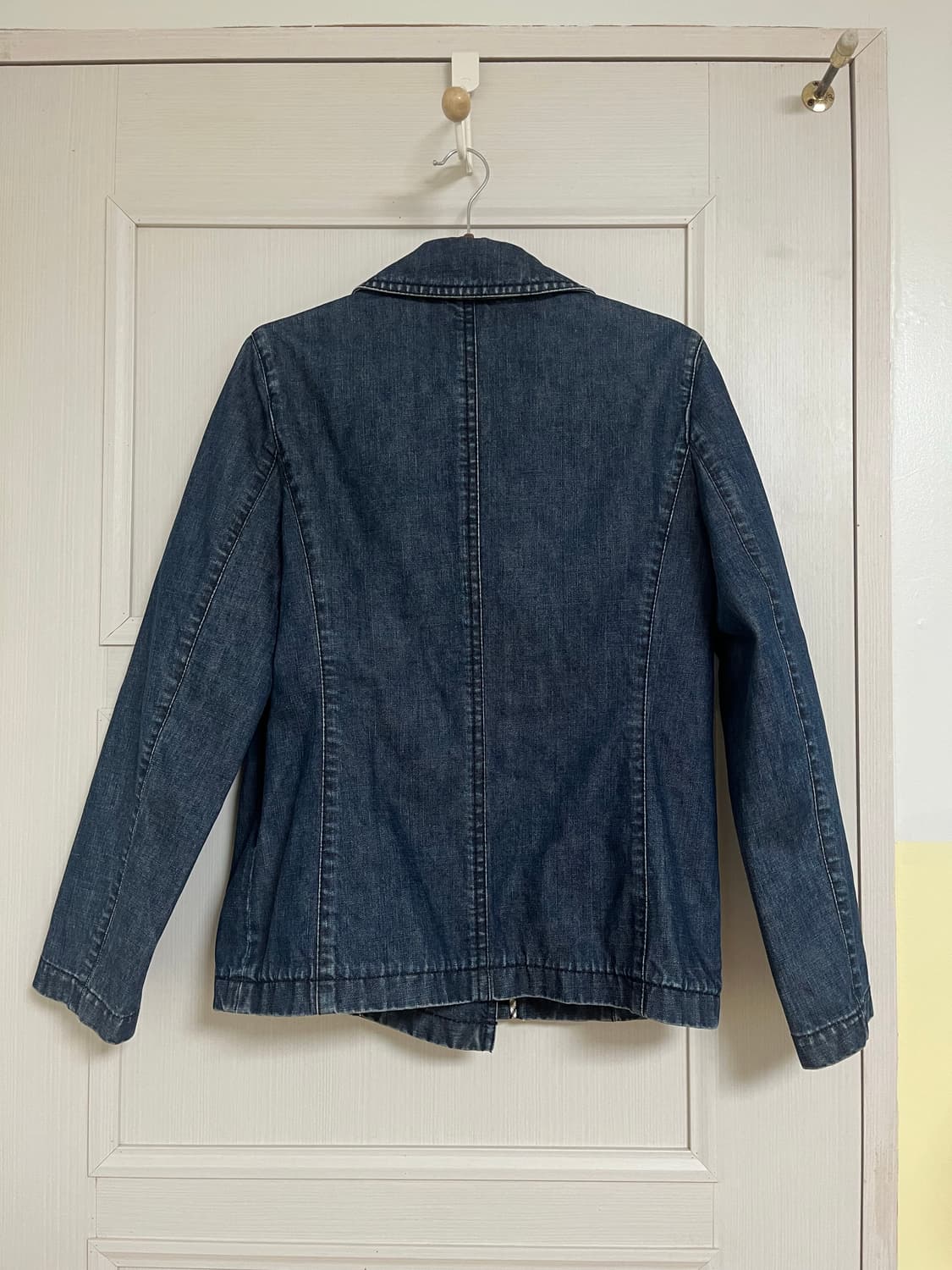 Aquascutum 데님 더블 피코트 청 자켓 상품이미지3