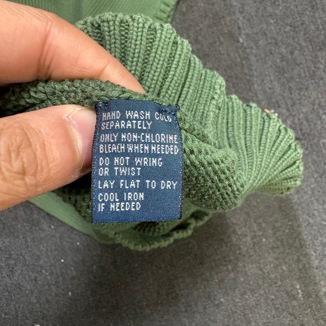 폴로 그린 니트 베스트 S 상품이미지6