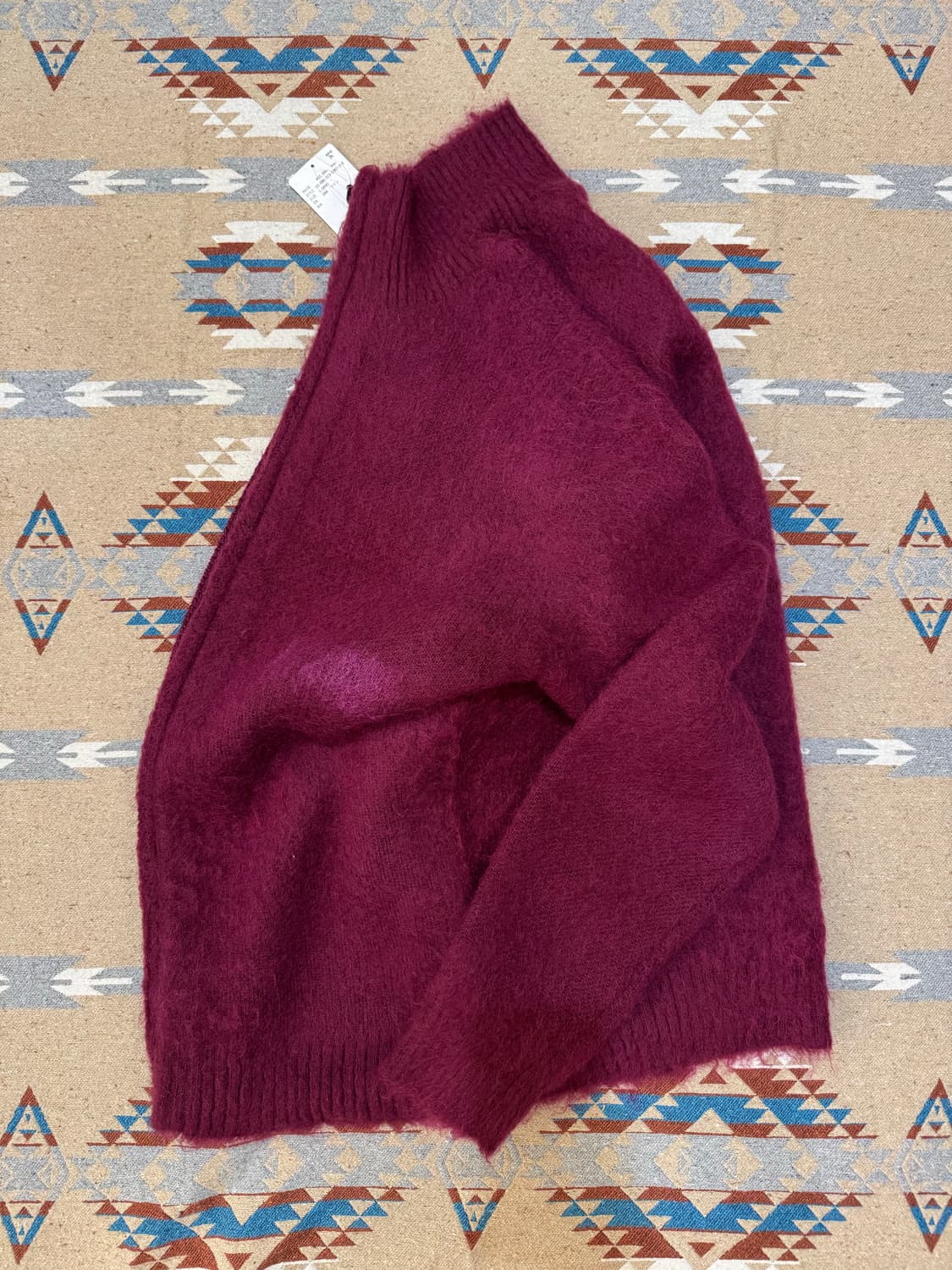 [L] 니들스 모헤어 집업 가디건 보르도 상품이미지5