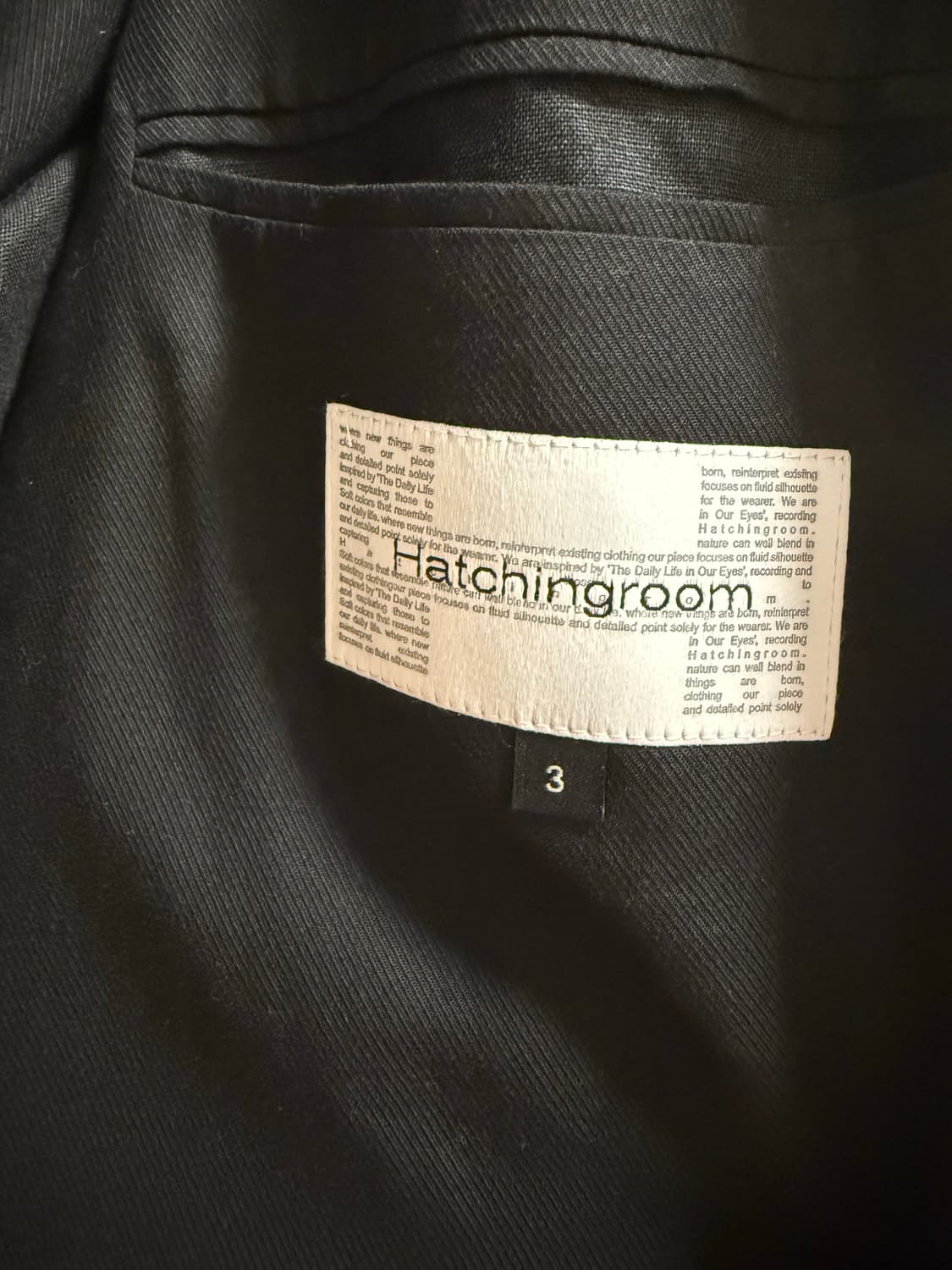 해칭룸 24ss 린넨 테일러드 자켓 3사이즈 상품이미지6