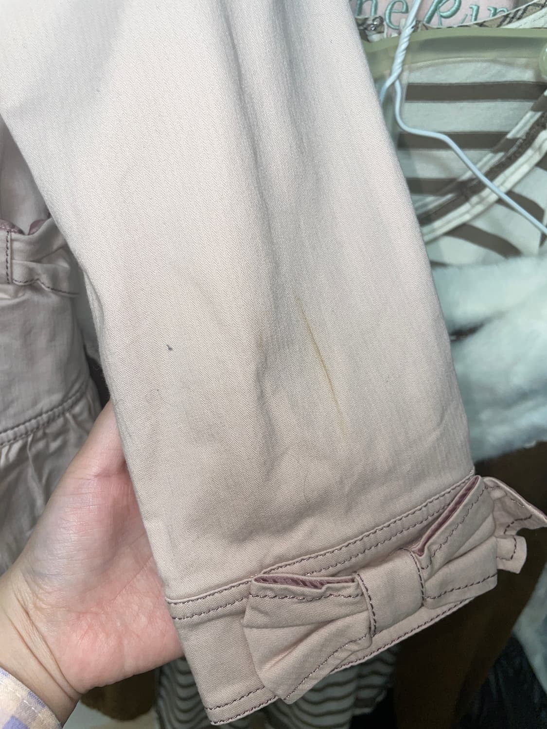 메조피아노 라떼갸루 핑크 프릴 트렌치 코트 히메갸루 조지호쿠 상품이미지7