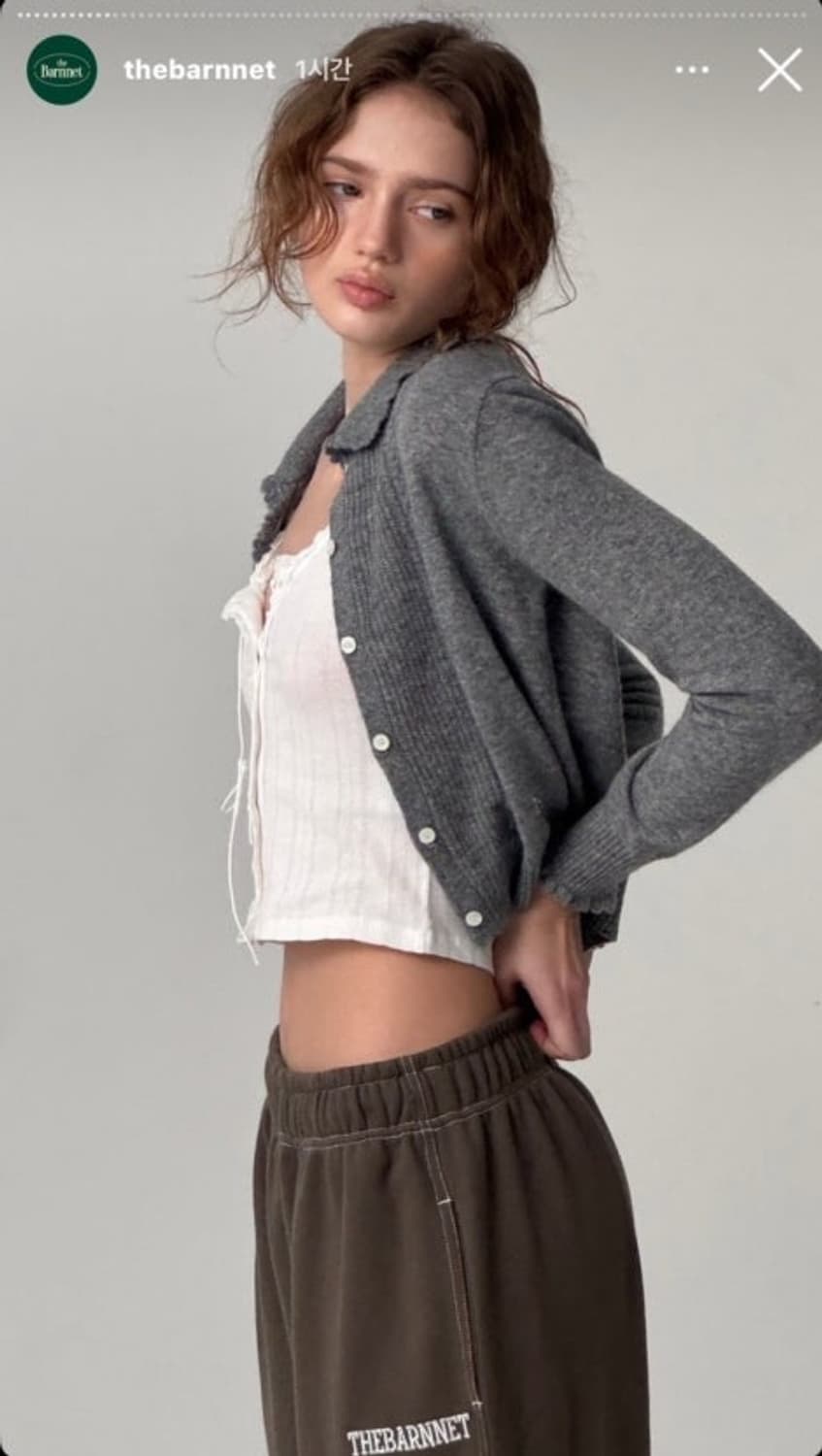 더바넷 가디건 cady heron scallop knit cardigan 상품이미지2