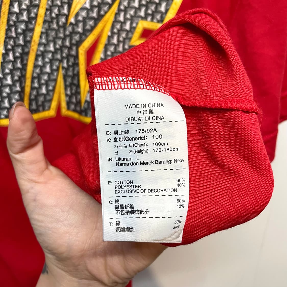Nike 드라이핏 레드 로고 티셔츠 상품이미지8
