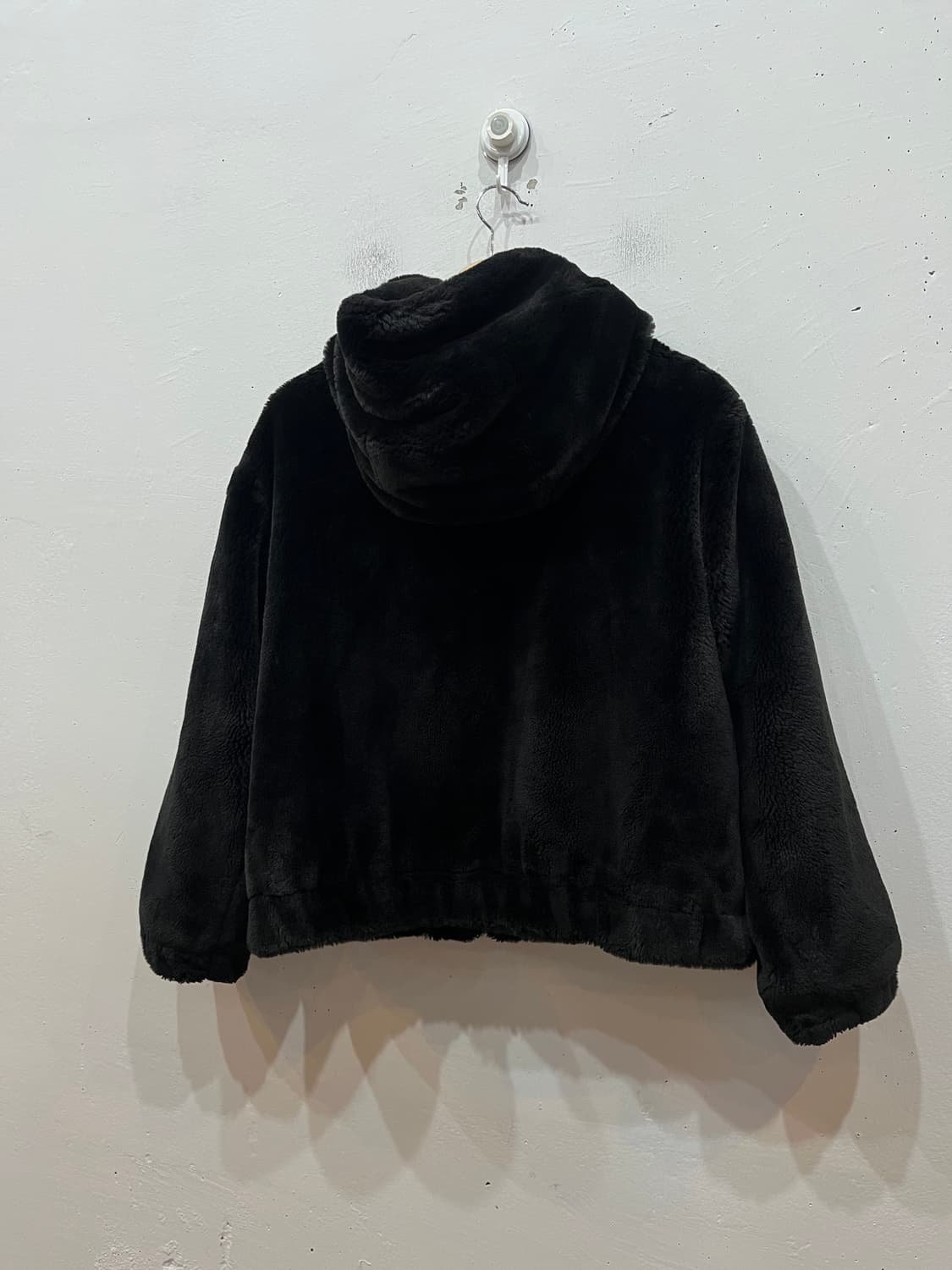 ZARA 자라 플리스 퍼자켓 블랙 상품이미지3