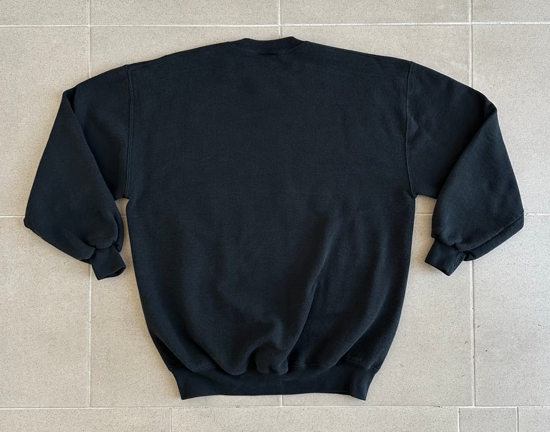 90s 빈티지 러셀 스웻셔츠 블랙 XL USA 상품이미지2