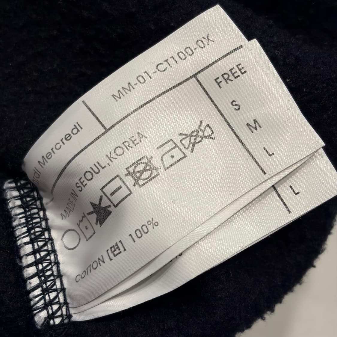 마르디 메크르디 네이비 플라워 하프집업 맨투맨 C386 상품이미지7