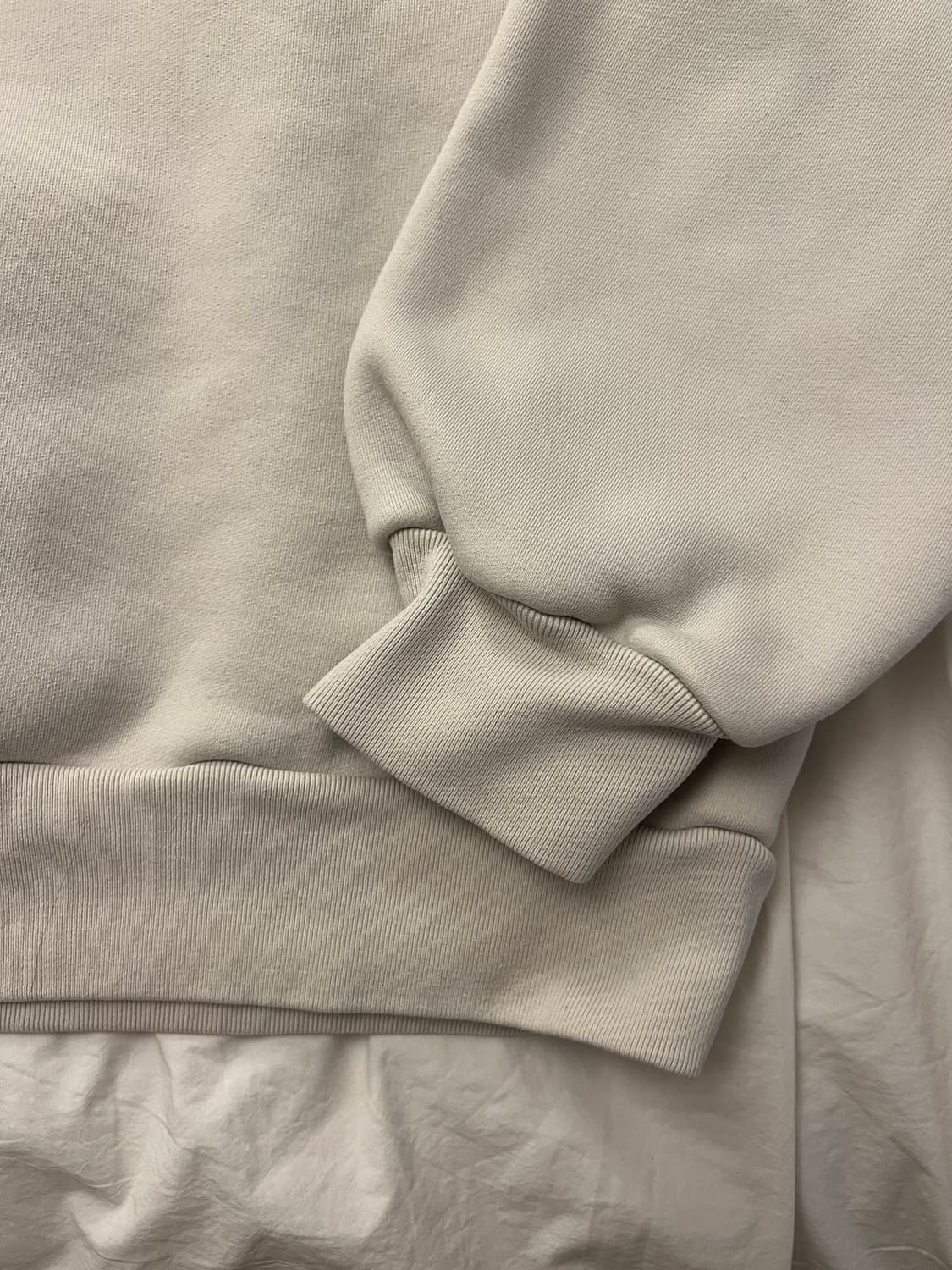 칸예 복각 velour garments 750gsm 후드티 ecru 상품이미지4