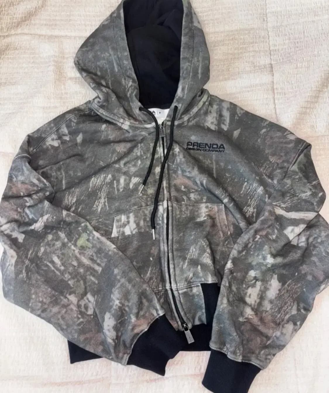 프렌다 리얼트리 후드집업 크롭 real tree 상품이미지2