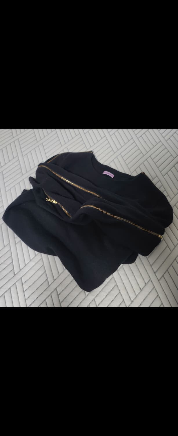 언더커버 라운드 지퍼 디테일 니트 상품이미지1