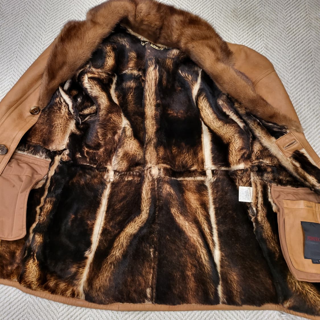 FONTELLI 양가죽 밍크 코트 (110) 상품이미지6