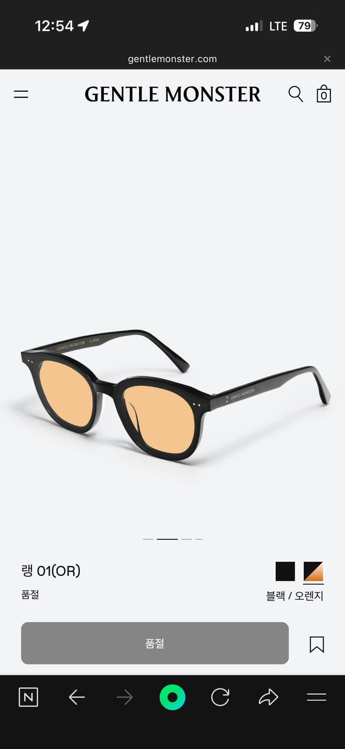 젠틀몬스터 랭01(OR) 선글라스 상품이미지2