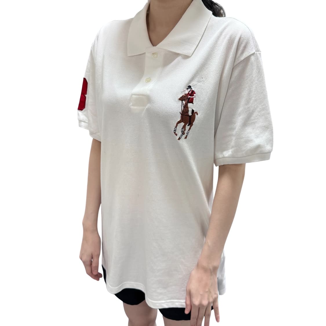 새상품 폴로 랄프로렌 빅포니 화이트 반팔카라티 상품이미지2