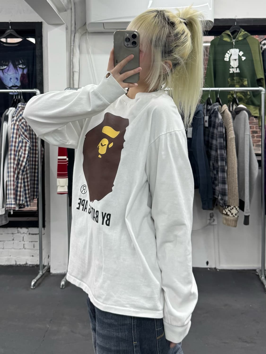 베이프 빅사루 롱슬리브 상품이미지6