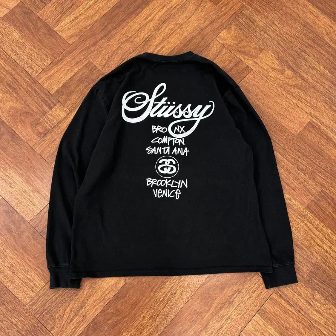 XL Stussy 스투시 월드투어 롱 슬리브 긴팔 티셔츠  상품이미지2